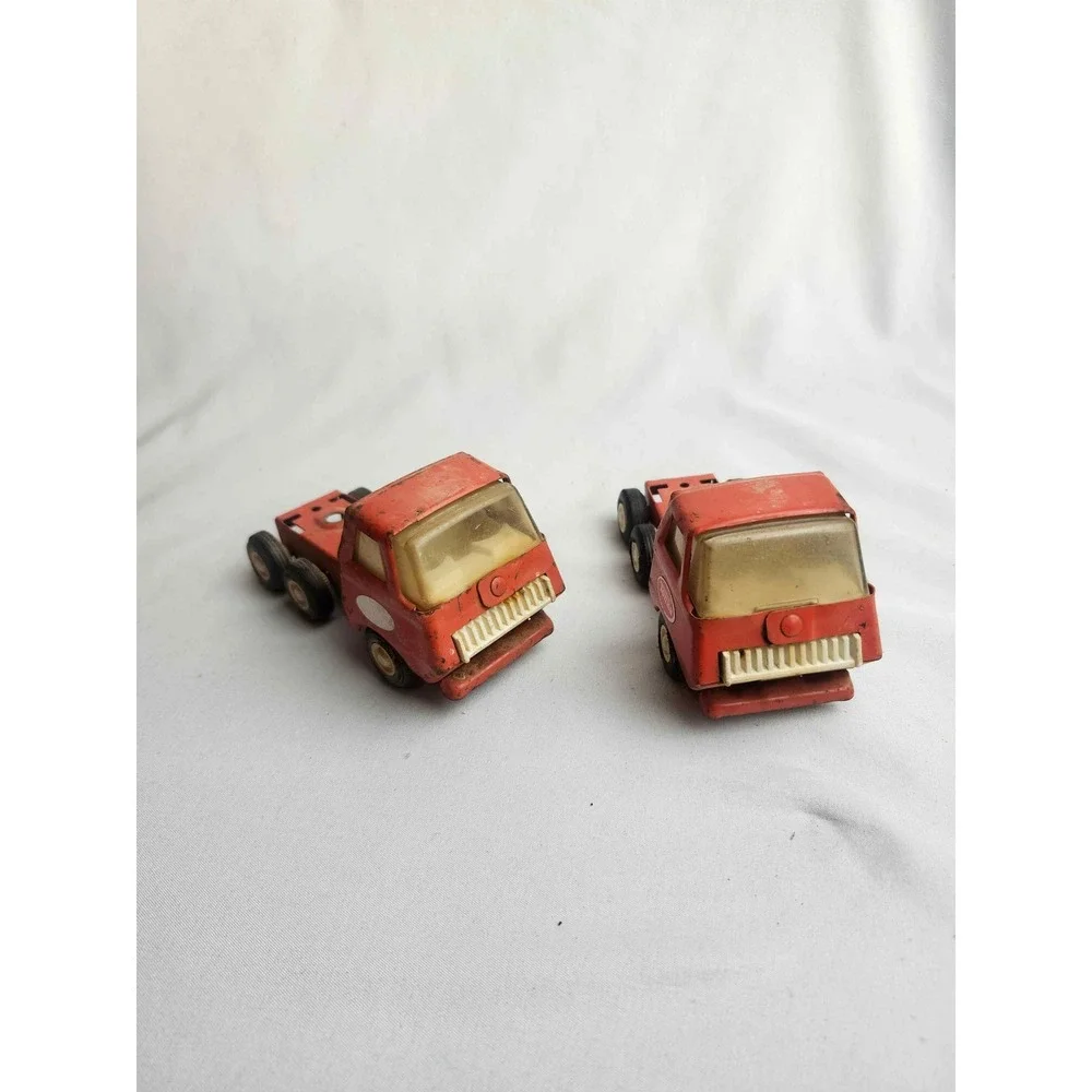 Vintage Tonka Pressed Steel Semi Truck Cabs Red Toy Lot of 2 Restoration Project